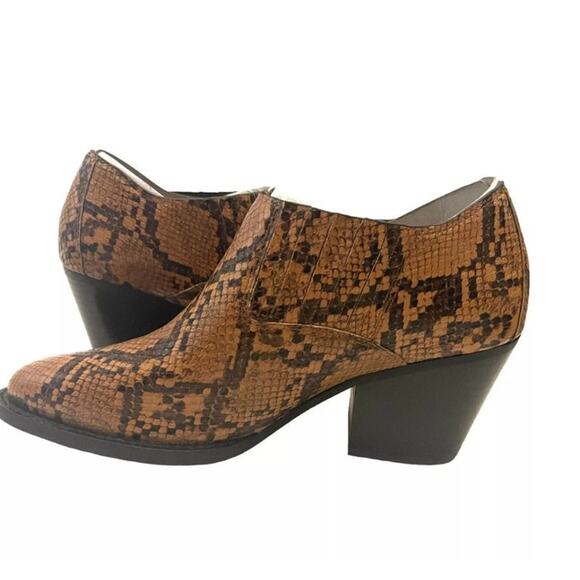 NIB Coach Sz 7C PERRI Booties PTE Snakeskin Leather - Picture 3 of 10